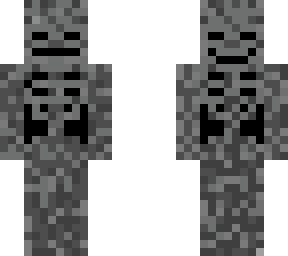 dark skeleton two side face