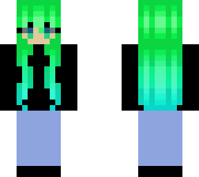 girl with green hair (des)