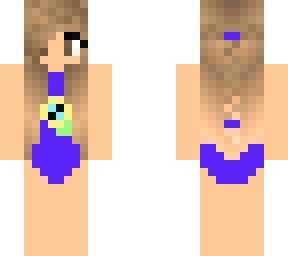 leah- purple swimsuit with flower