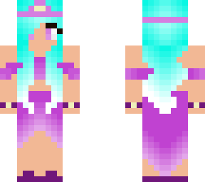 mint and purple