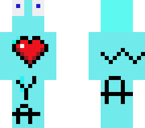 noob with hart and text