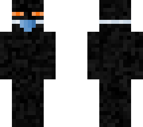 orange enderman with mask