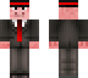 pig in tux