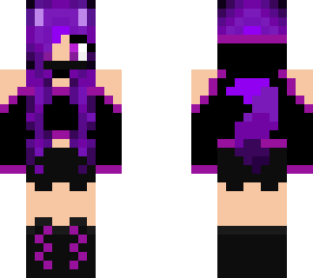 purple wolf girl