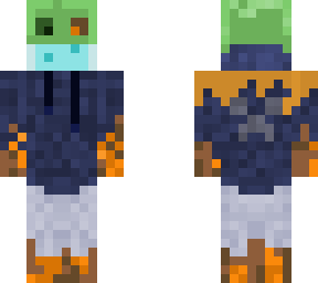 slime player minecraft (with mask)