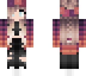 sunset plaid girl