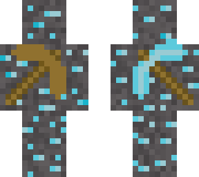 wood and diamond pick
