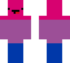 bi pride skin with face