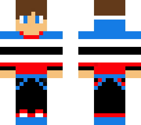 blue and red