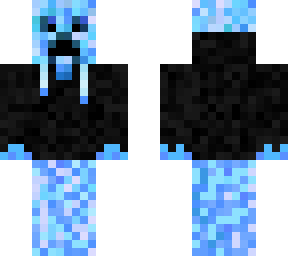 blue black hoodie creeper owo
