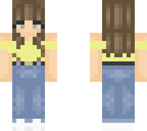 blue jean and yellow top