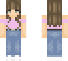 blue jean with pink top