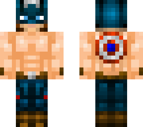 captain america (shirtless + shield)
