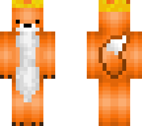 cute fox with crown