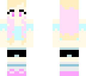 cute mint & pink girl