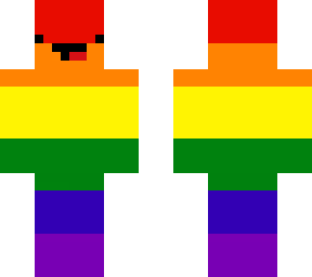 g-a-y pride skin with face
