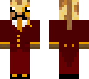 giraffe in red suit