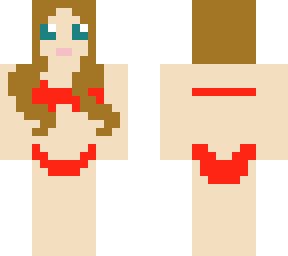 girl, red bikini