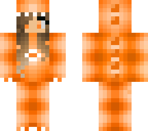 girl orange vacktor