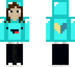 girl skeppy wearing a skeppy jumper