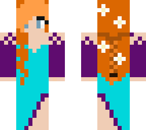 girl skin with dress