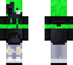 green hair demon mask