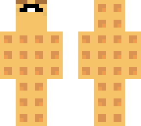 mustache waffle