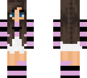 purple and black striped shirt and white shorts with purple and black striped so