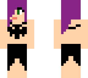 purple hair beach girl v1