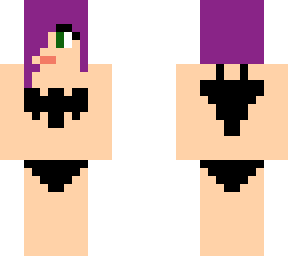 purple hair beach girl v2