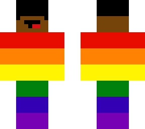 queer people of color skin with face