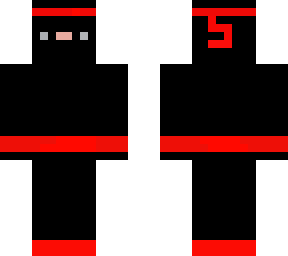 red and bloack ninja skin