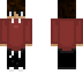 red sweatshirt and black  sweatpants boy v2