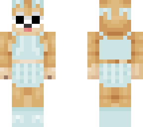 shibe in blue dress (w/ glasses)