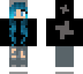 teenage girl (blue hair) (completely fixed)