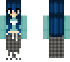 ~blue highlights sleepwear girl~
