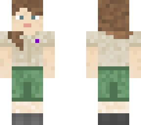 abby wearing a scout uniform