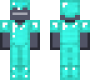 basic gray man with fake diamond armour!