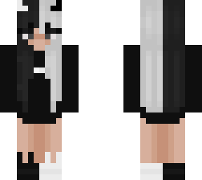 black and white
