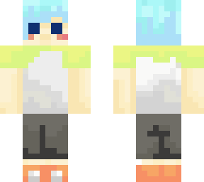 blue haired boy