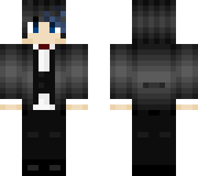 blue haired human - formal
