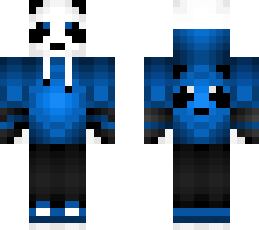 blue hoodie panda