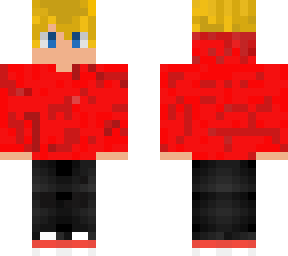 boy red hoodie