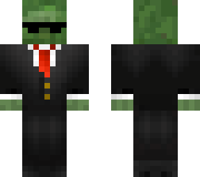 cool zombie in a suit