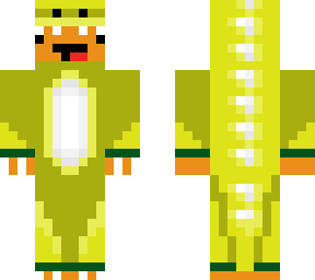 dino in yellow pjs