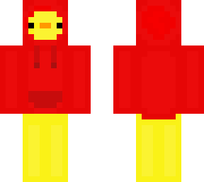 duck hoodie red