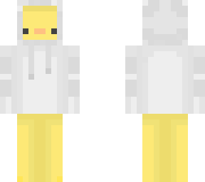 duck white/grey hoodie