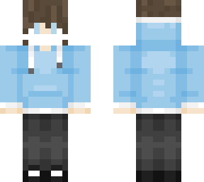 dude with brown hair and blue hoodie