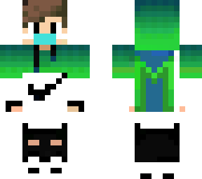 gamer verde con mascarilla (para los que tenga un nombre con m)