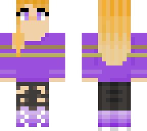 girl in purple sweater